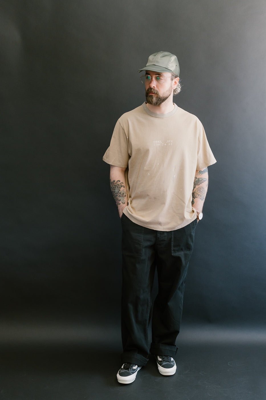 03-0118OJ-67 - JPN Print T-Shirt - Beige