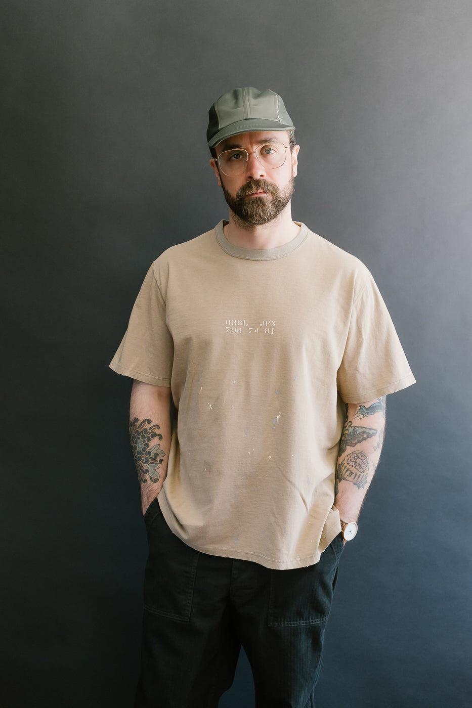 03-0118OJ-67 - JPN Print T-Shirt - Beige