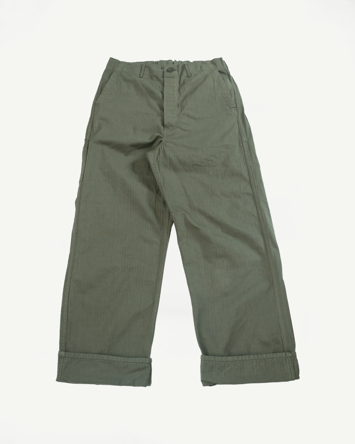 03-5011-76 - Wide French Work Pant - Army Green