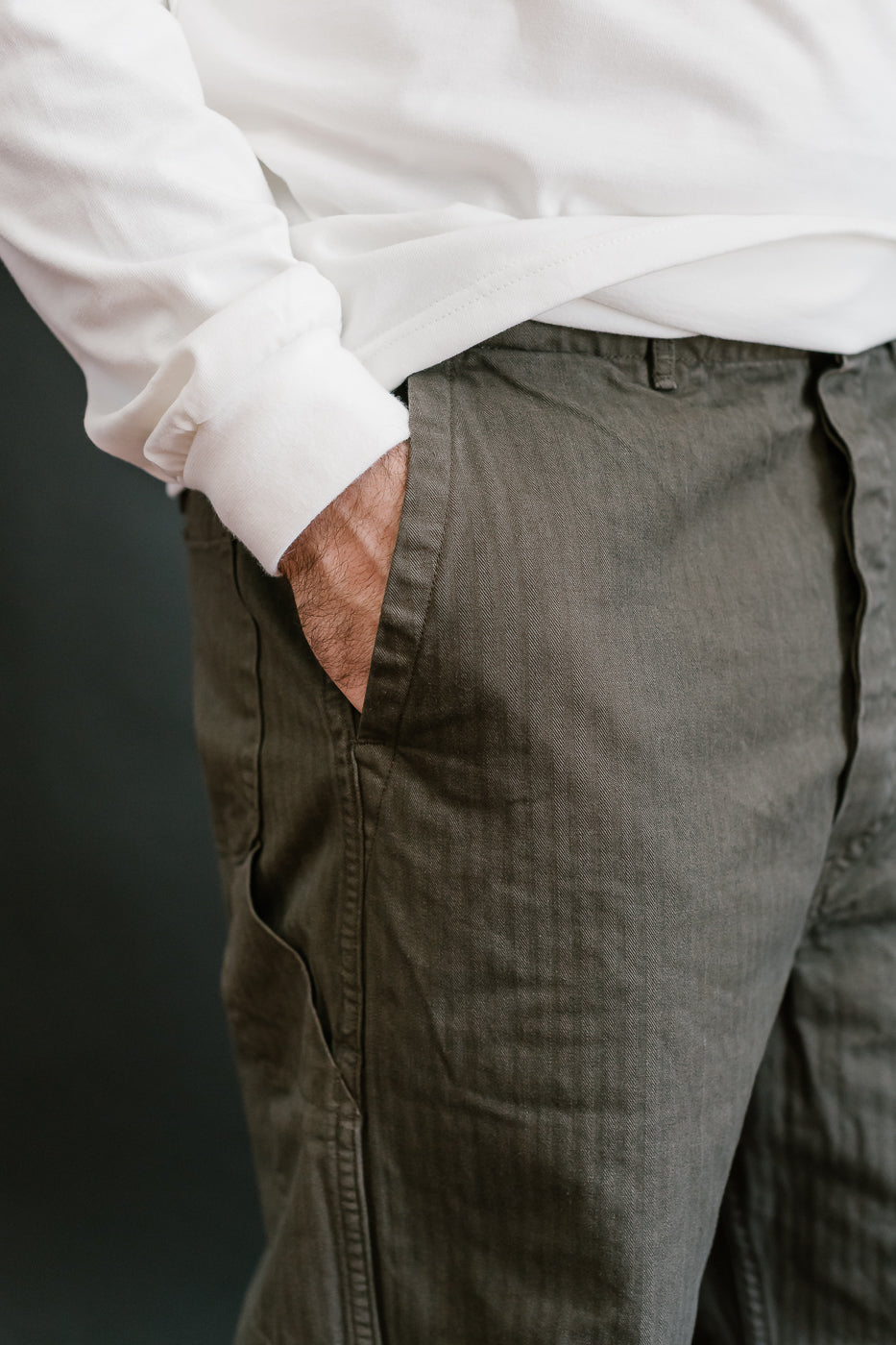 03-5011-52 - Wide French Work Pant - Coffee Brown