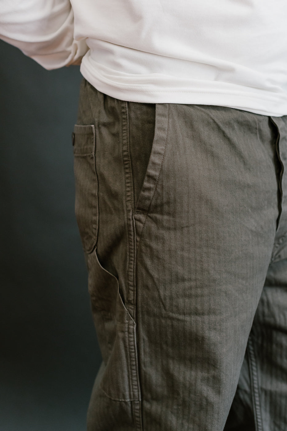 03-5011-52 - Wide French Work Pant - Coffee Brown
