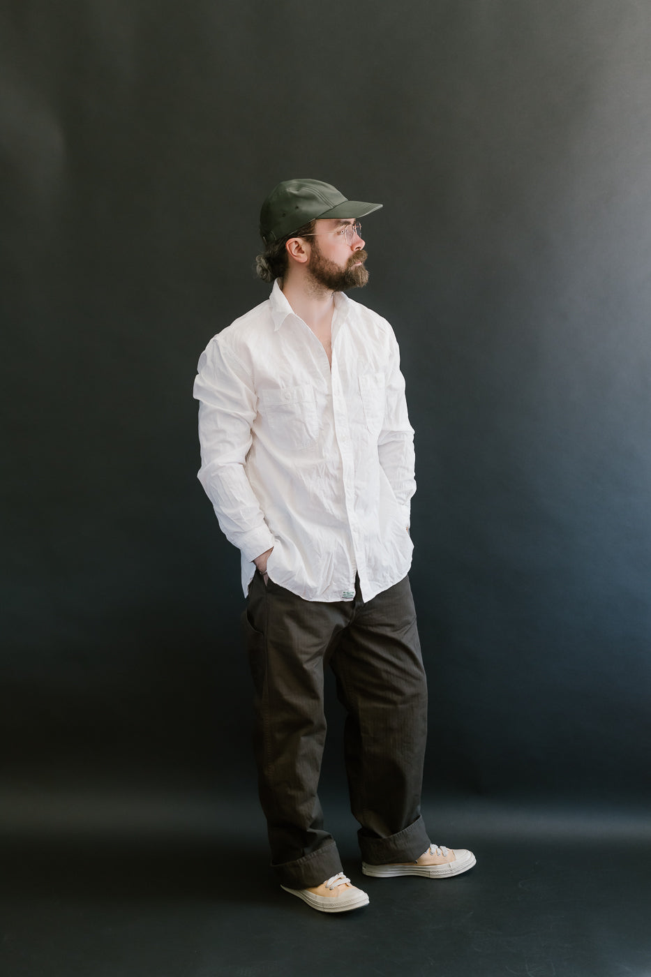 03-5011-52 - Wide French Work Pant - Coffee Brown