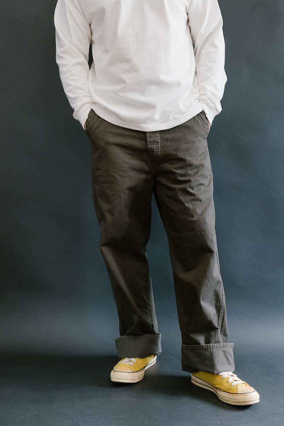 03-5011-52 - Wide French Work Pant - Coffee Brown