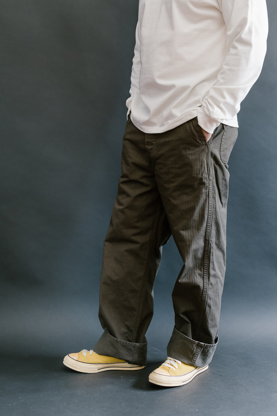 03-5011-52 - Wide French Work Pant - Coffee Brown