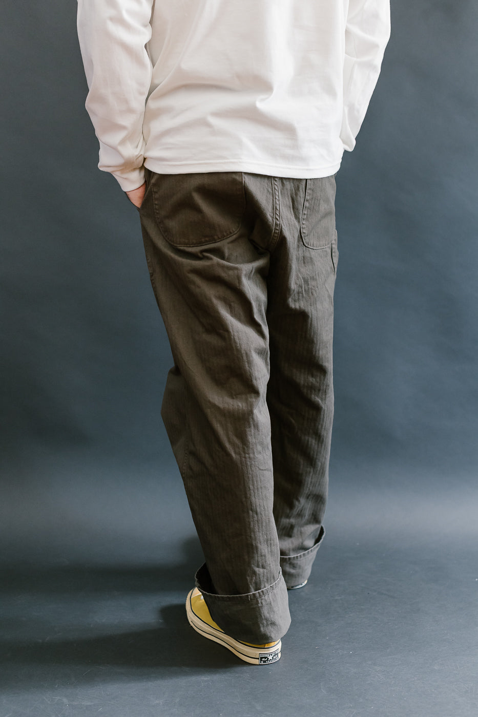 03-5011-52 - Wide French Work Pant - Coffee Brown