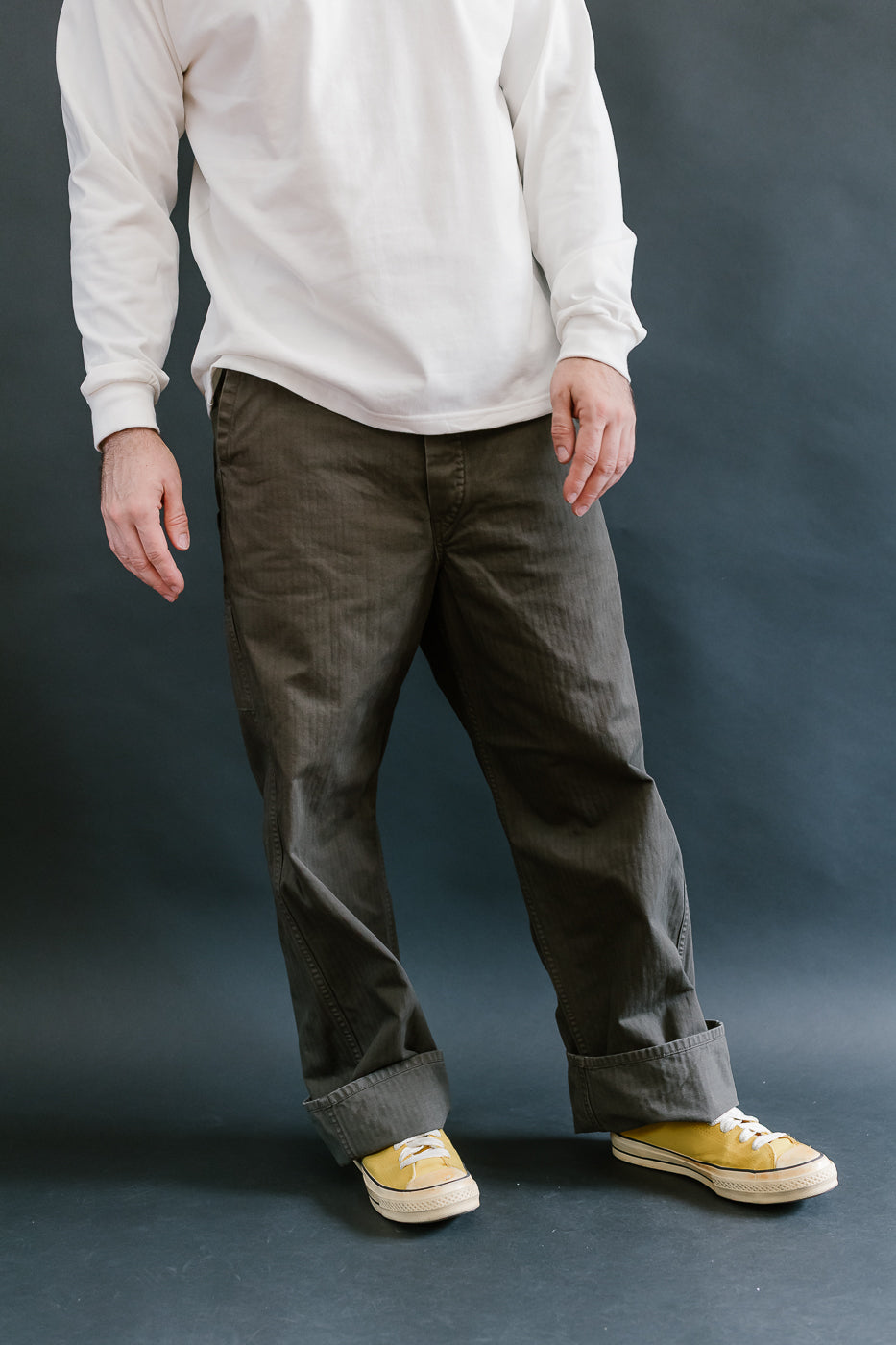 03-5011-52 - Wide French Work Pant - Coffee Brown
