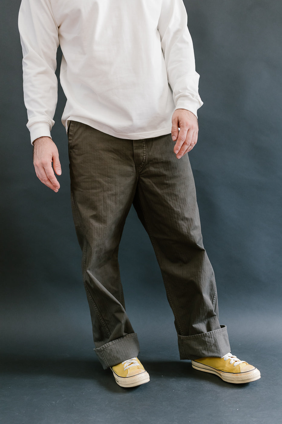 03-5011-52 - Wide French Work Pant - Coffee Brown