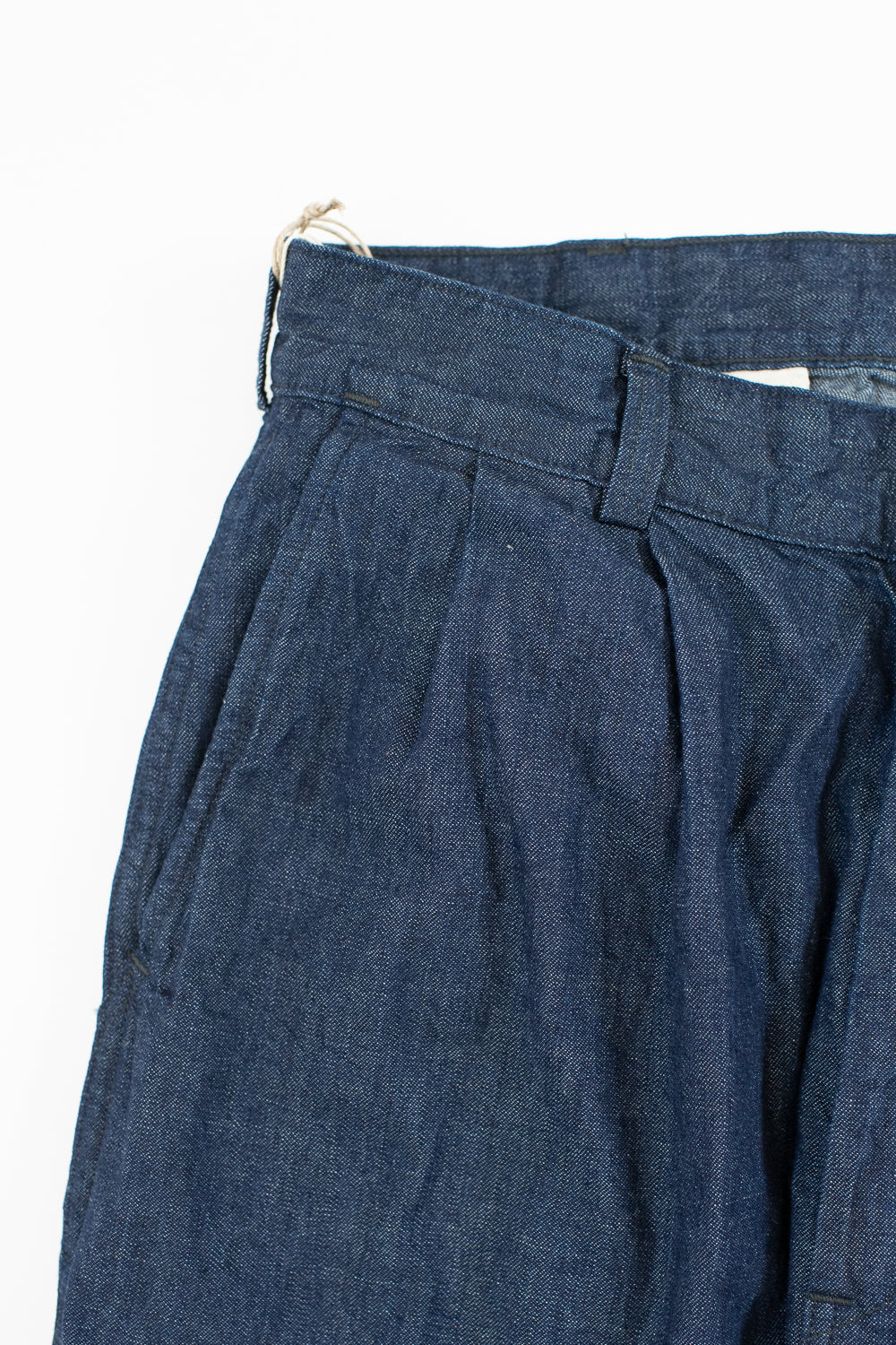 03-5021-81 - Two Tuck Denim Wide Trousers - One Wash | Dant
