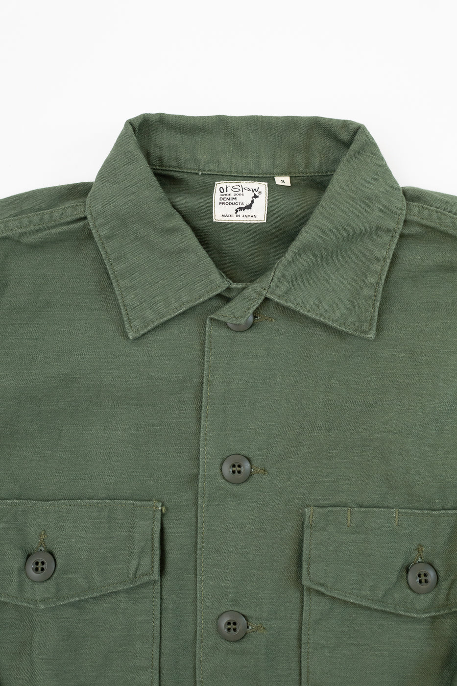 army fatigue dress shirt OrSlow US Army Fatigue Shirt Black
