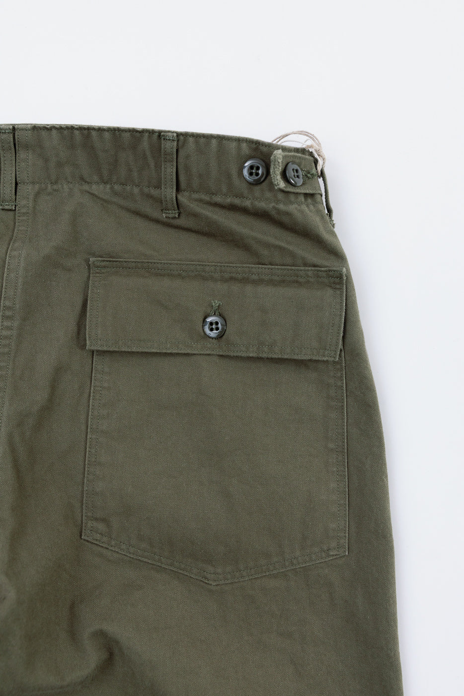03-V5002-76k - Vintage Fit Fatigue Pants Herringbone Twill - Army