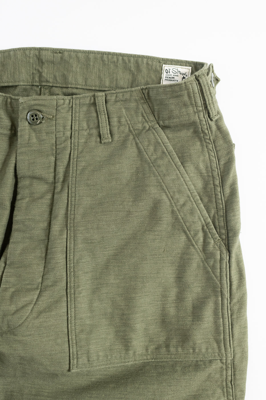 03-V5002-77 - Fatigue Pants Reverse Sateen - Vintage Fit - Dark Olive