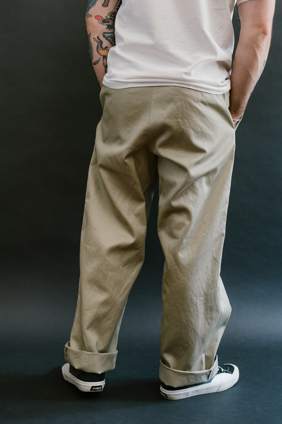 03-V5361-40 - Army Trouser Vintage Fit - Khaki