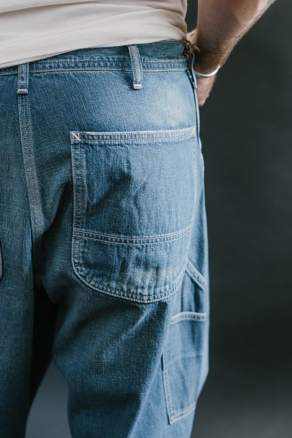 01-5126-95 - 30s Painter Pants Denim - Wide Fit - Used Wash