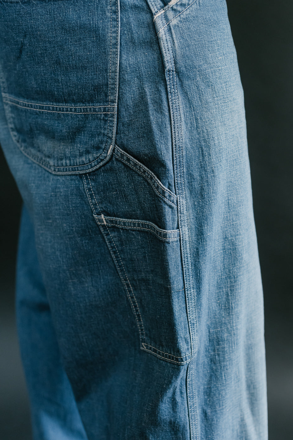 01-5126-95 - 30s Painter Pants Denim - Wide Fit - Used Wash