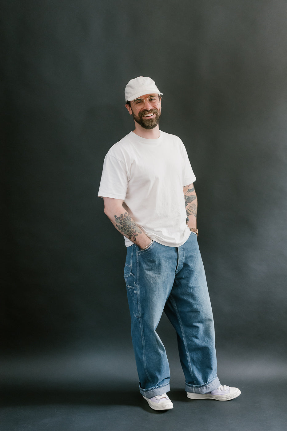 01-5126-95 - 30s Painter Pants Denim - Wide Fit - Used Wash