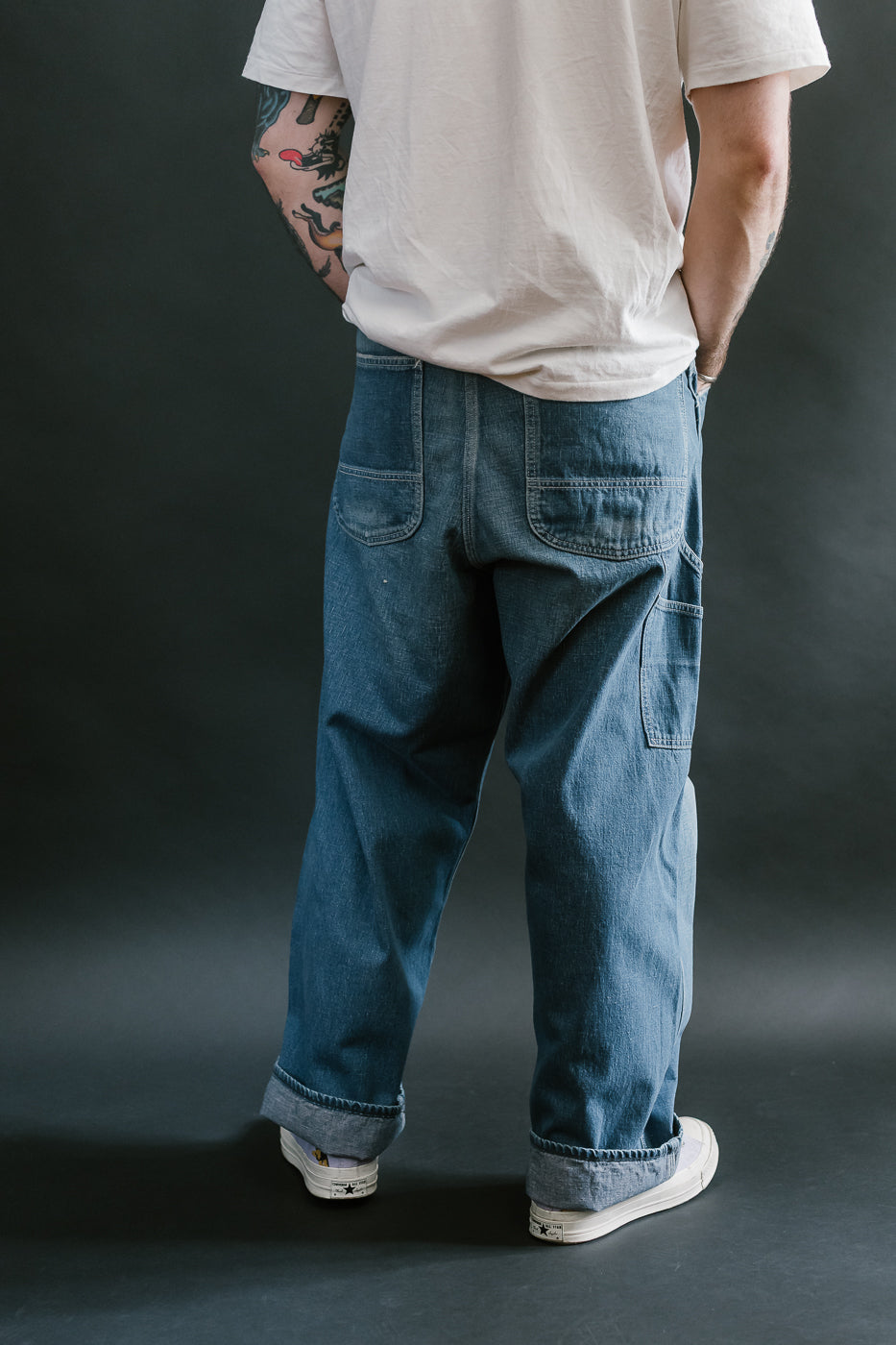 01-5126-95 - 30s Painter Pants Denim - Wide Fit - Used Wash