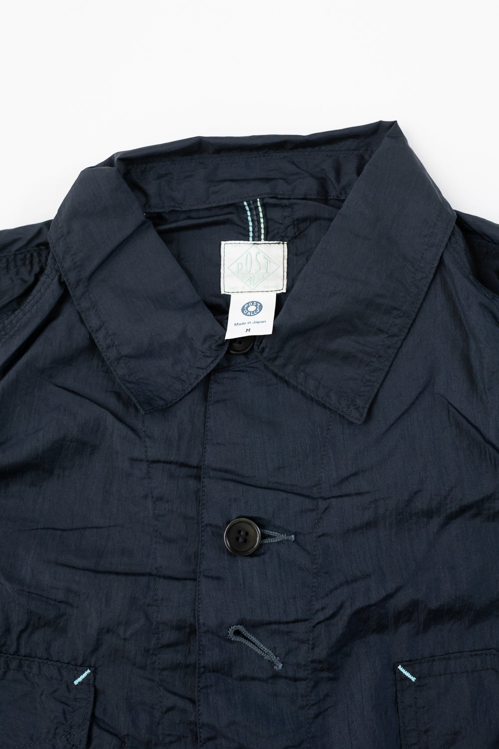 1102-CTN - Engineer's Jacket Crinkle Nylon Taffeta - Navy