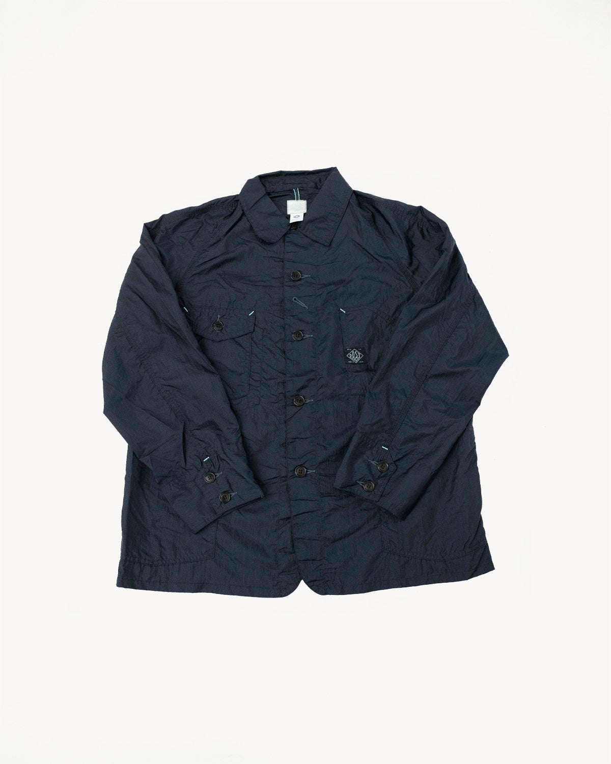 1102-CTN - Engineer's Jacket Crinkle Nylon Taffeta - Navy