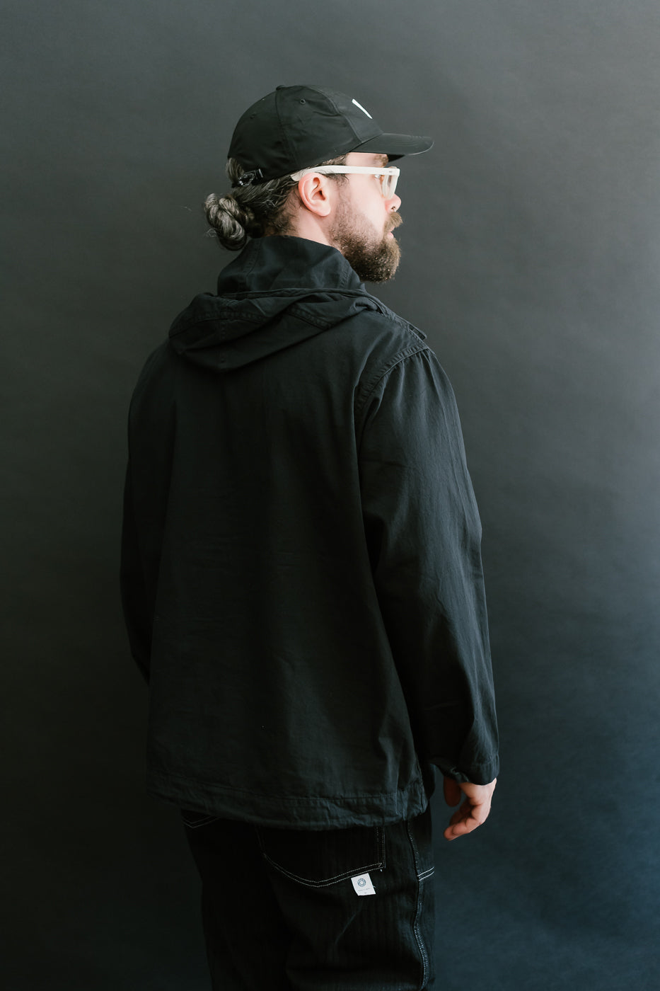 1105-VTC - NAVY Parka Vintage Twill - Charcoal
