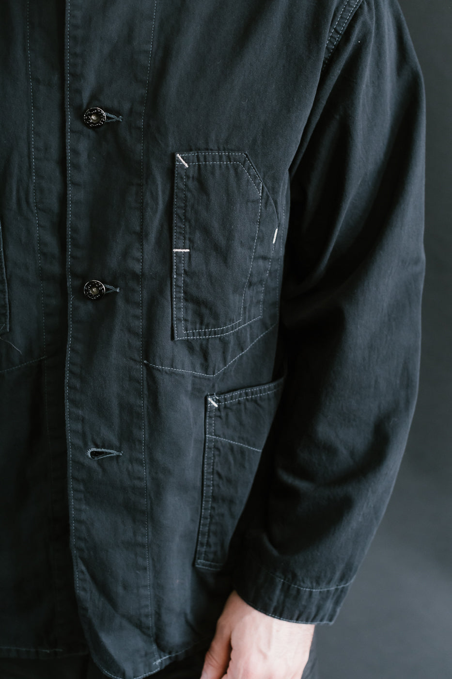 1111-VTC - De Luxe Railroader Vintage Twill - Charcoal