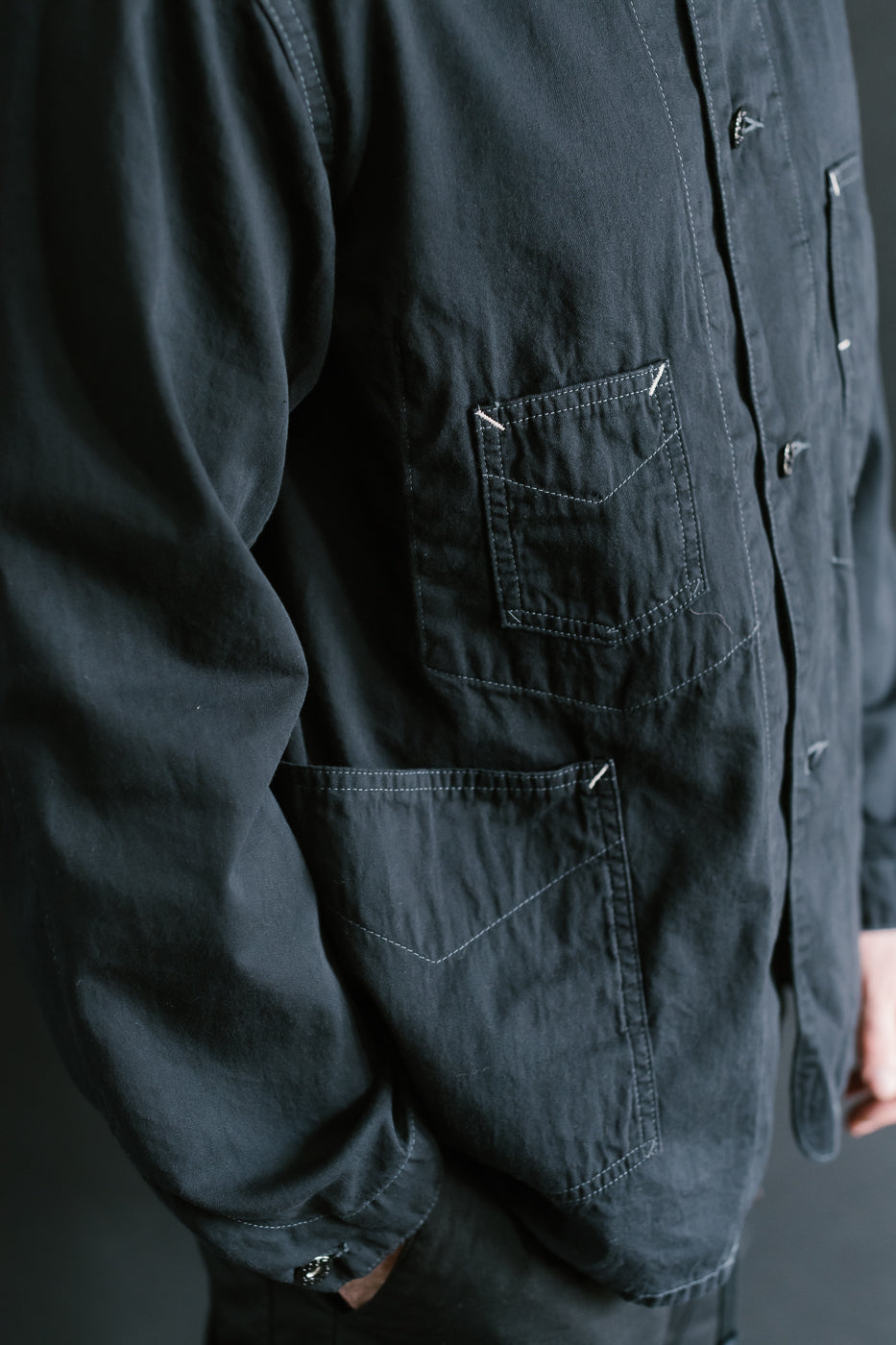 1111-VTC - De Luxe Railroader Vintage Twill - Charcoal
