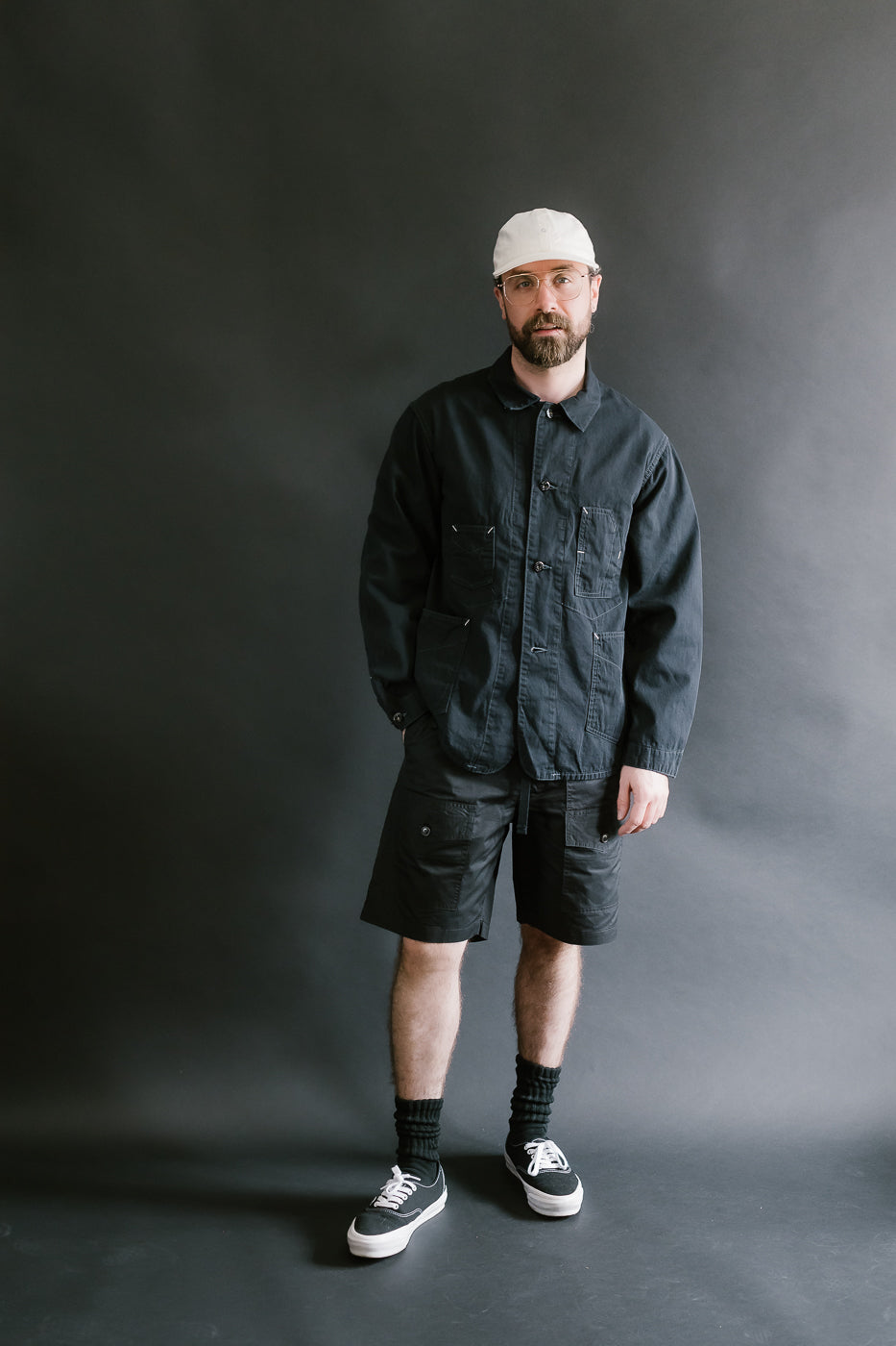 1111-VTC - De Luxe Railroader Vintage Twill - Charcoal