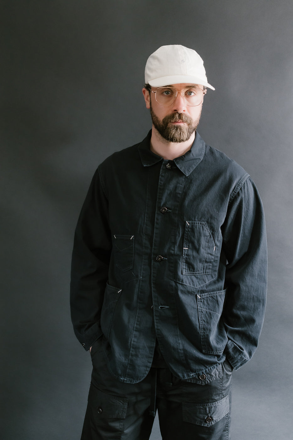 1111-VTC - De Luxe Railroader Vintage Twill - Charcoal