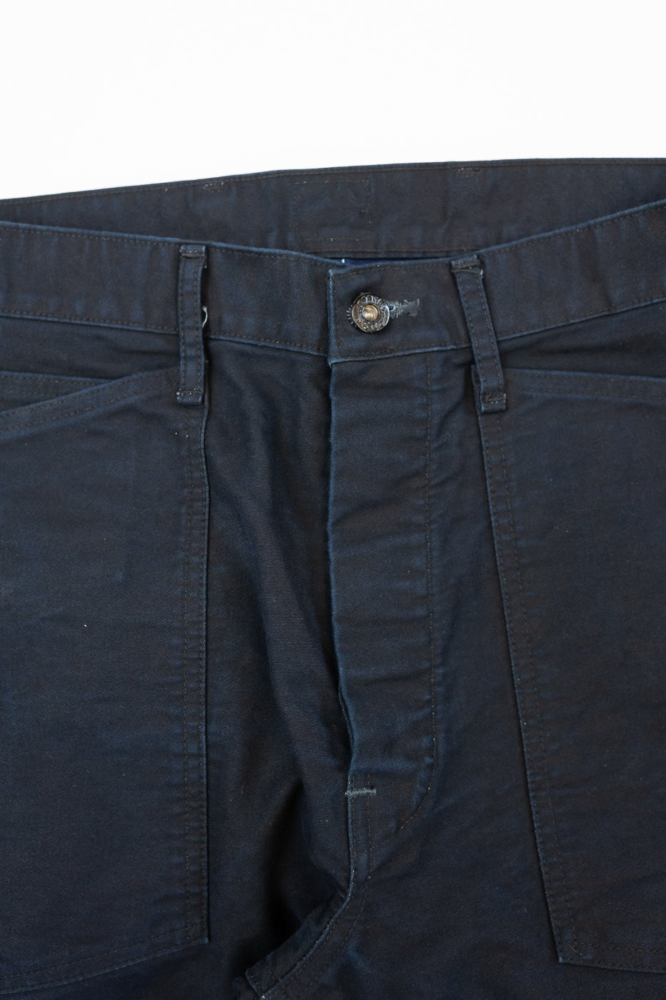 1301-MBI - Army Pants Moleskin - Black Indigo