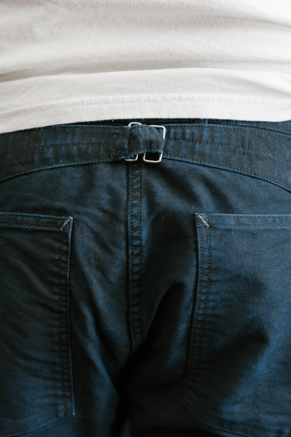 1301-MBI - Army Pants Moleskin - Black Indigo