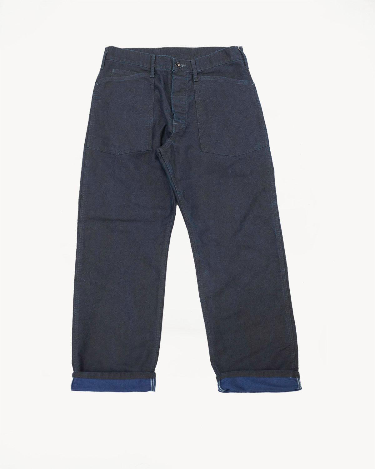 1301-MBI - Army Pants Moleskin - Black Indigo