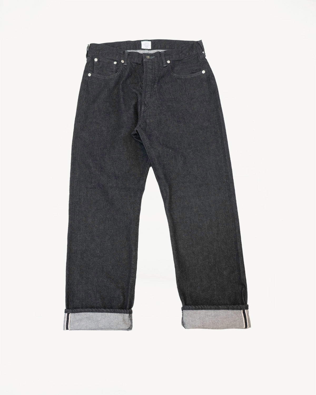 1382-12DB - No. 1 Five Pocket Selvedge Denim - Black