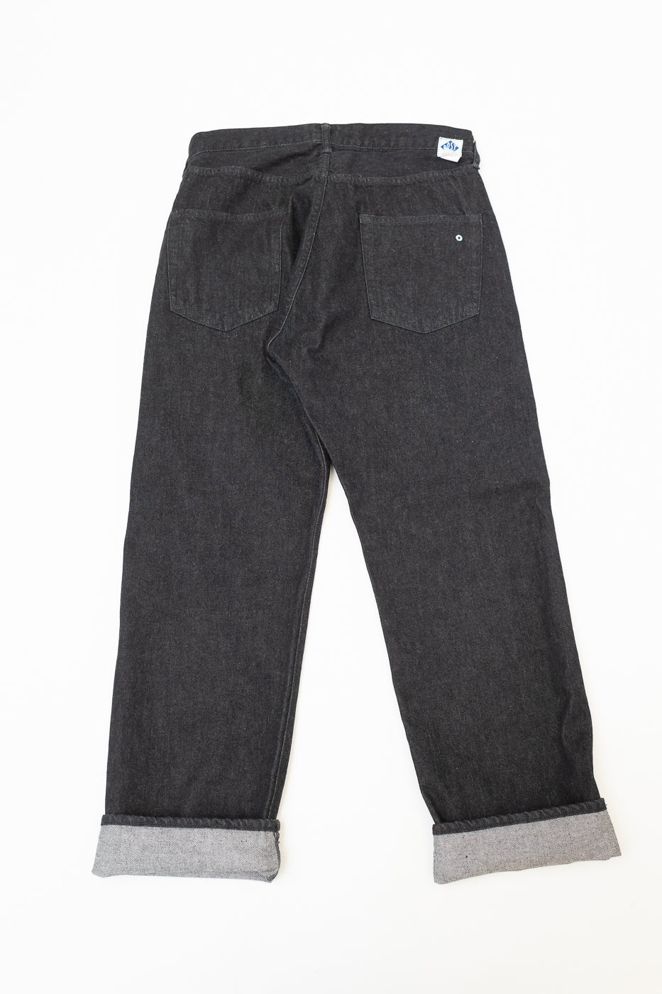 1382-12DB - No. 1 Five Pocket Selvedge Denim - Black