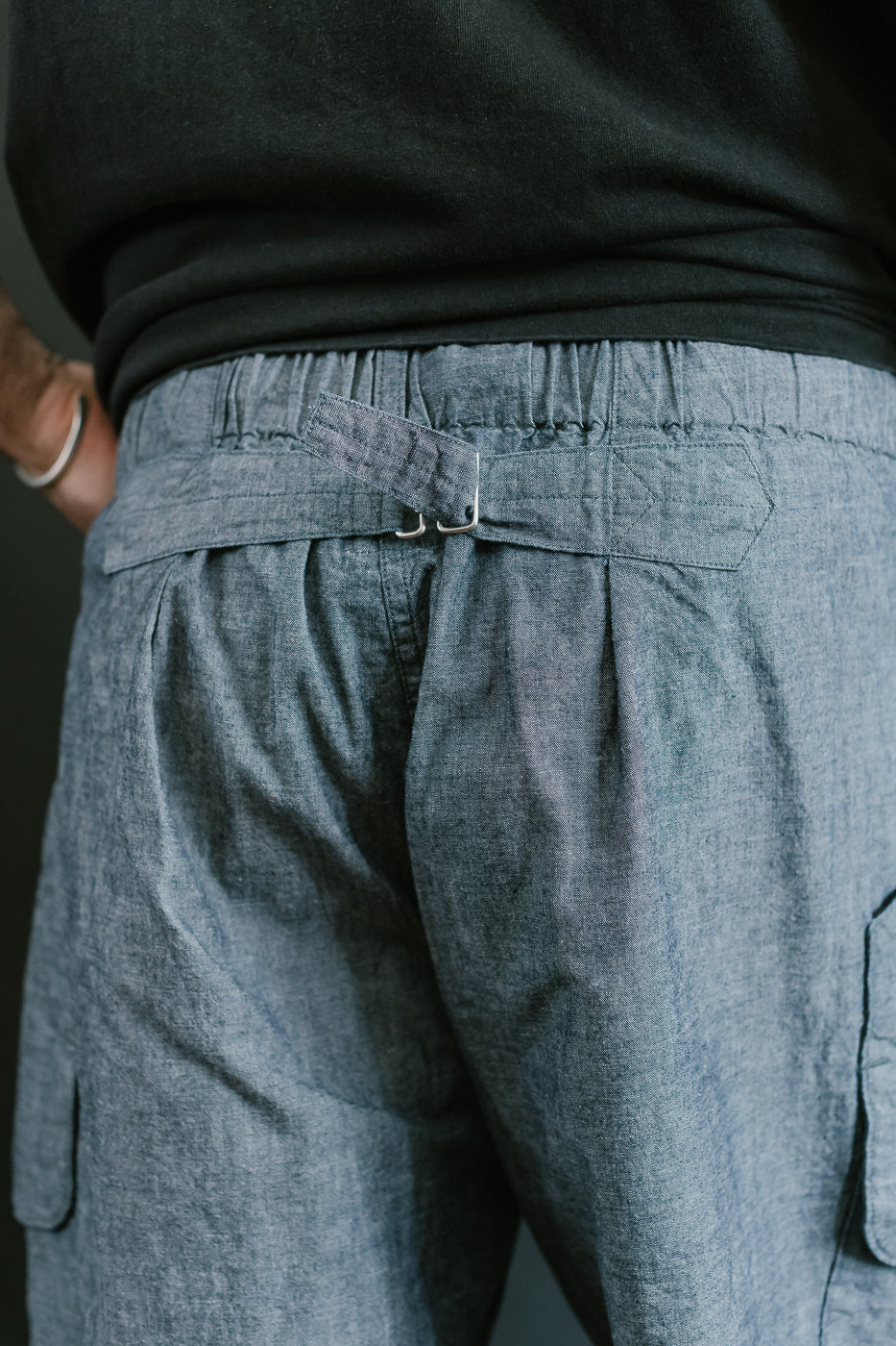 2323E-MC - E-Z Dee's Shorts Medium Weight Chambray - Indigo