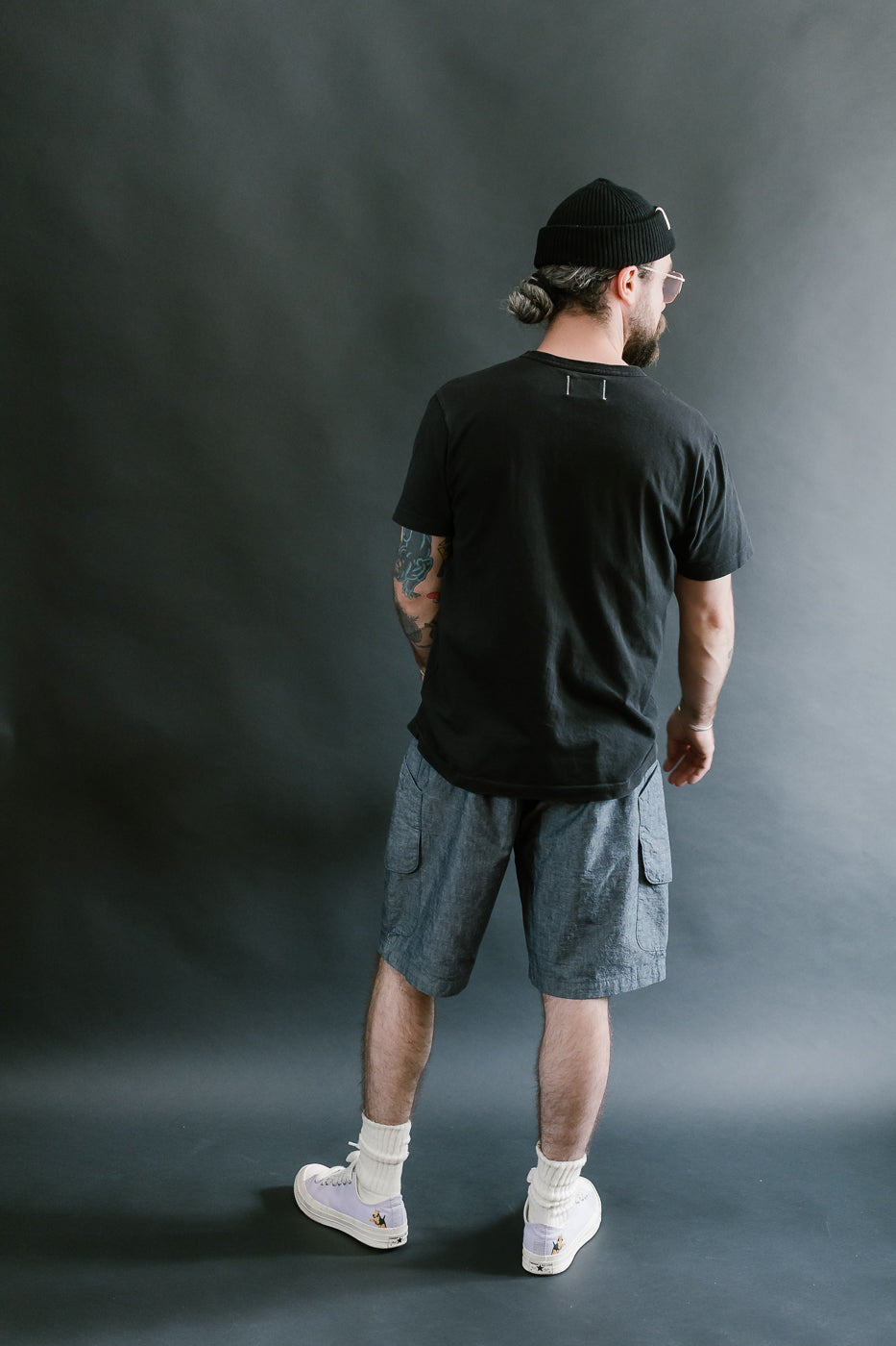 2323E-MC - E-Z Dee's Shorts Medium Weight Chambray - Indigo