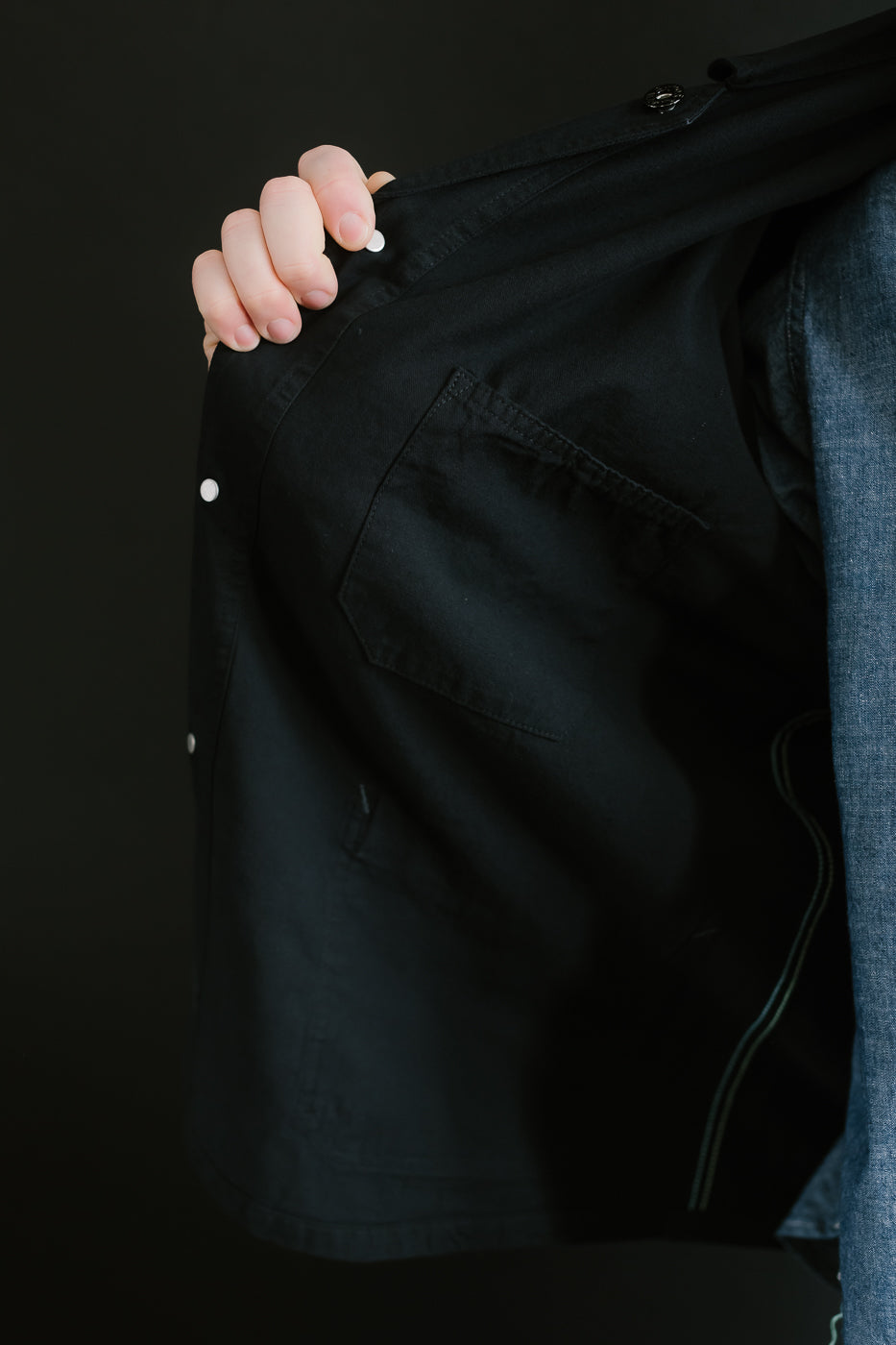 3125-VTC - Post Chinois Travail Vintage Twill - Charcoal