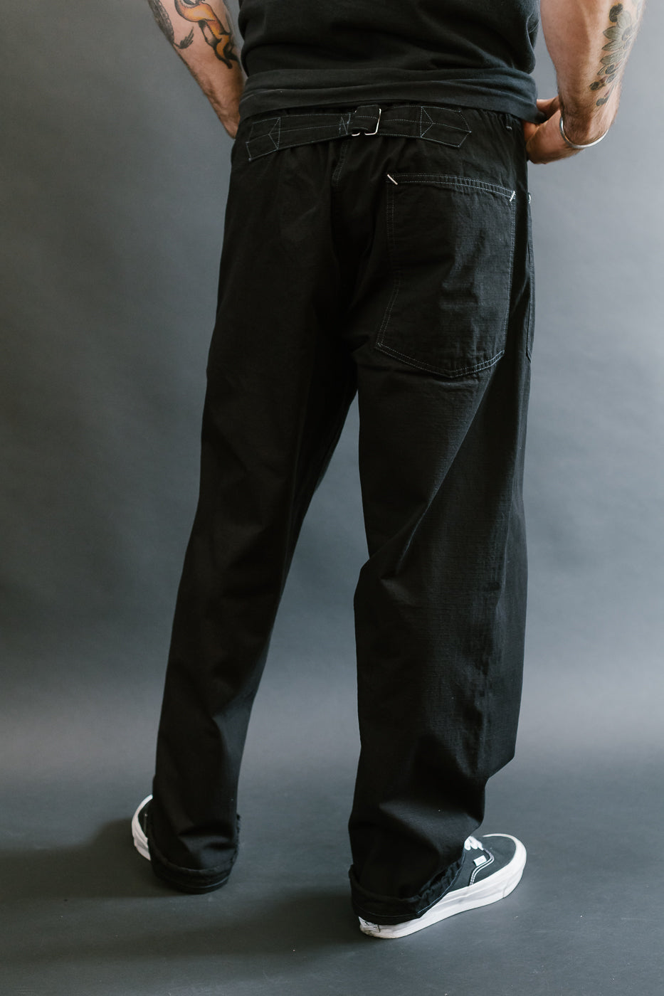 3313-DRC - E-Z Army-Navy Pants 2 Ripstop Dobby - Charcoal