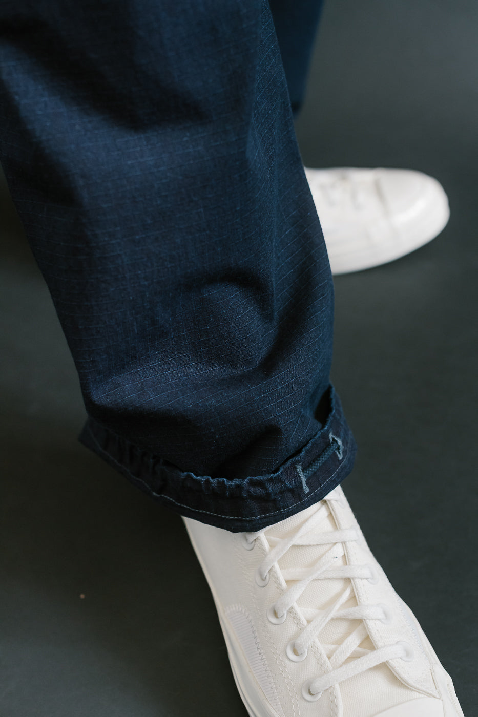 3313-DRI - E-Z Army-Navy Pants 2 Ripstop Dobby - Indigo Deep Wash