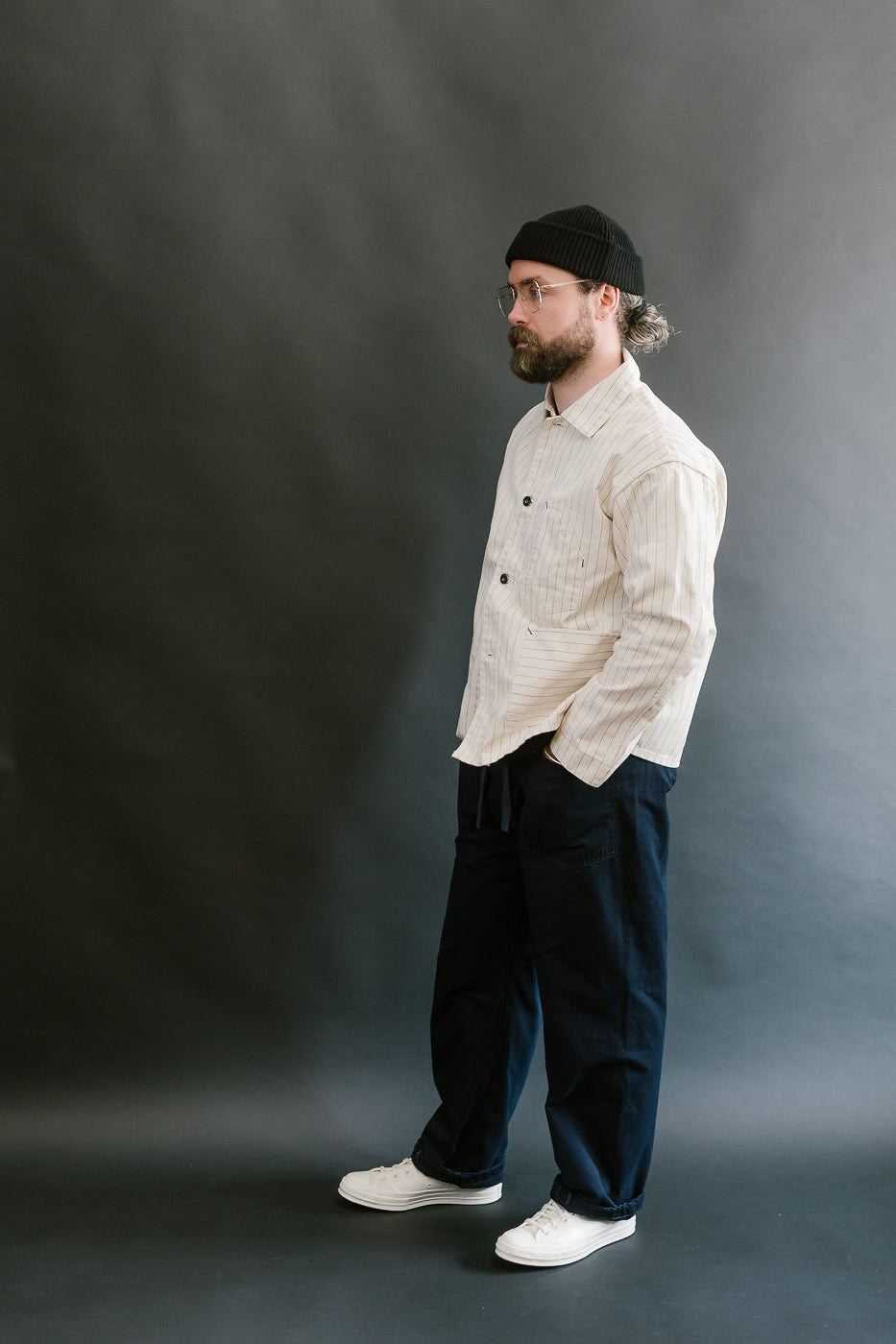 3313-DRI - E-Z Army-Navy Pants 2 Ripstop Dobby - Indigo Deep Wash