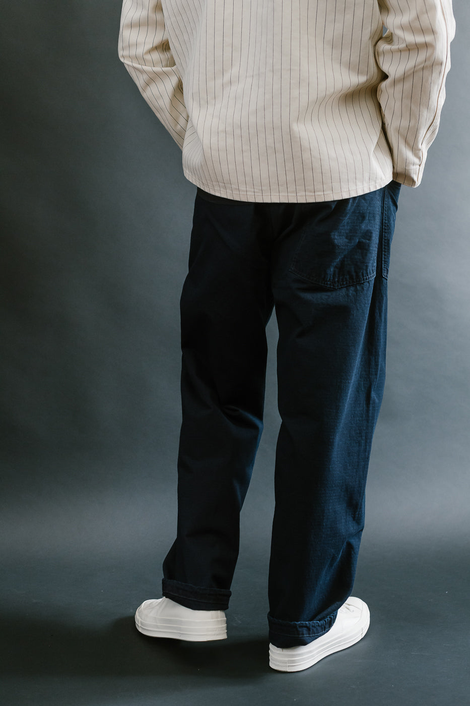 3313-DRI - E-Z Army-Navy Pants 2 Ripstop Dobby - Indigo Deep Wash