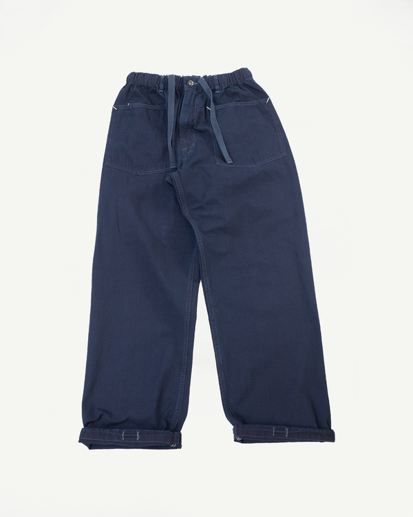3313-DRI - E-Z Army-Navy Pants 2 Ripstop Dobby - Indigo Deep Wash