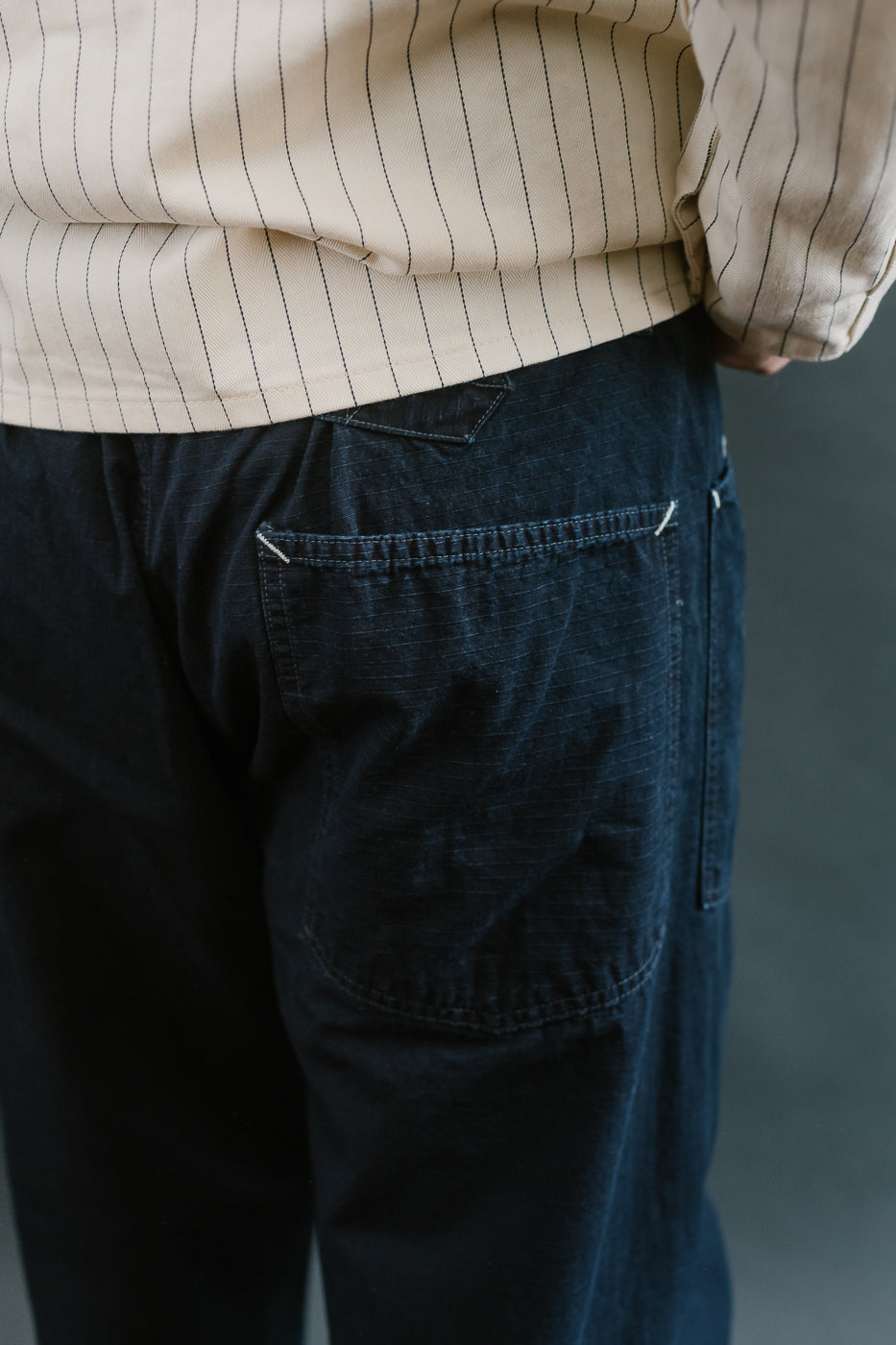 3313-DRI - E-Z Army-Navy Pants 2 Ripstop Dobby - Indigo Deep Wash