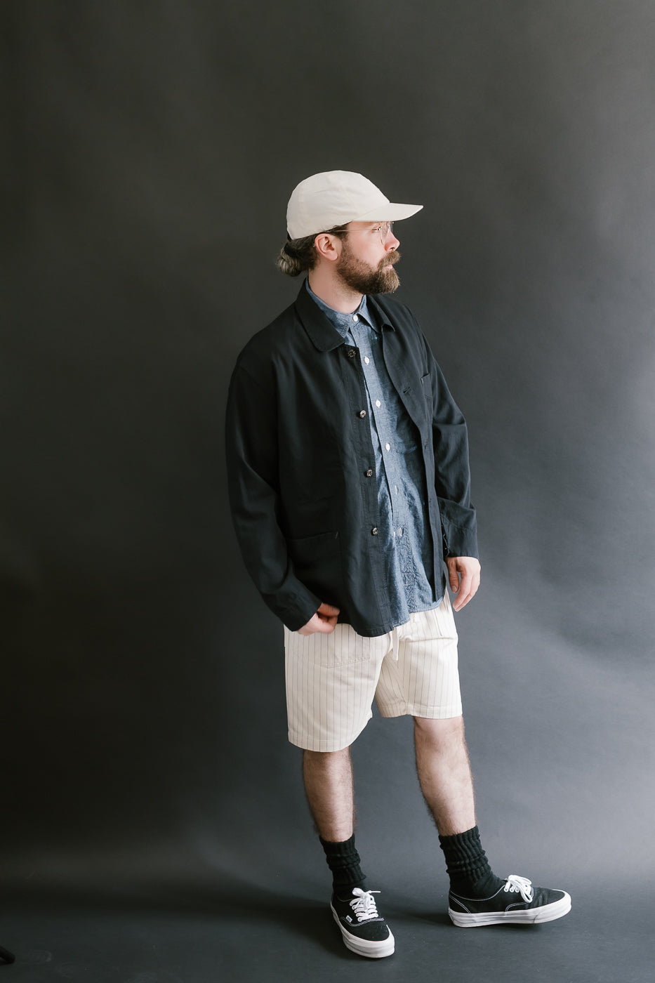 3313S-HBS - E-Z Army-Navy Short 2 HBT Stripe - Natural