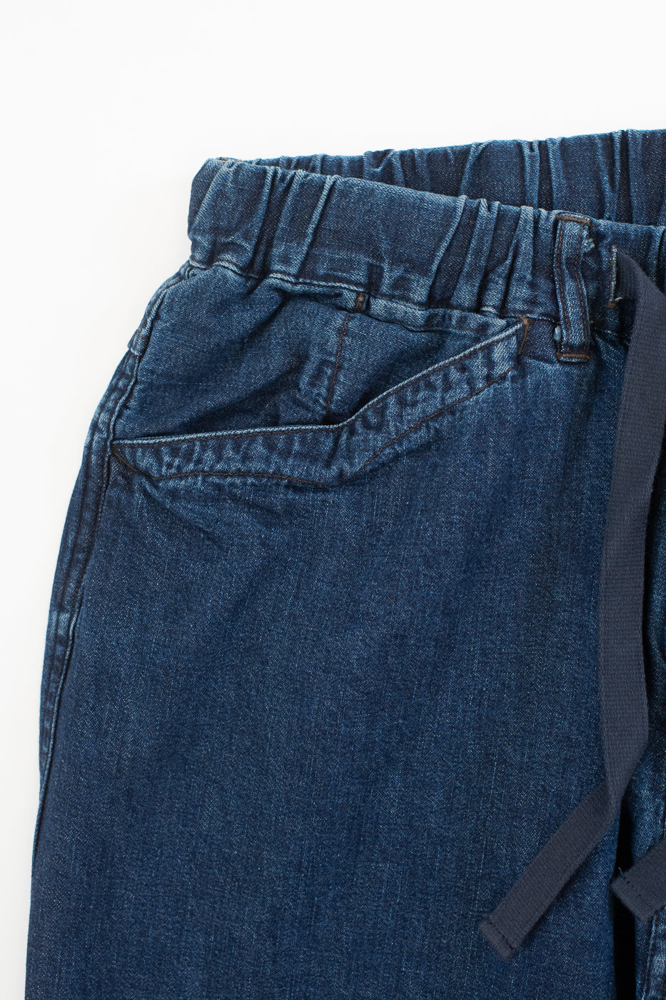 3319-8DI - E-Z Chinois De Luxe 8oz Denim Pants - Deep Wash Indigo