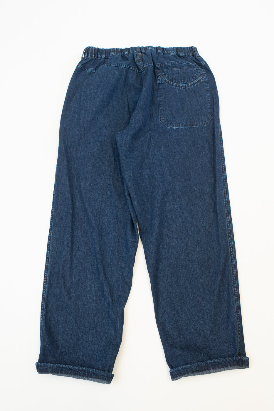 3319-8DI - E-Z Chinois De Luxe 8oz Denim Pants - Deep Wash Indigo