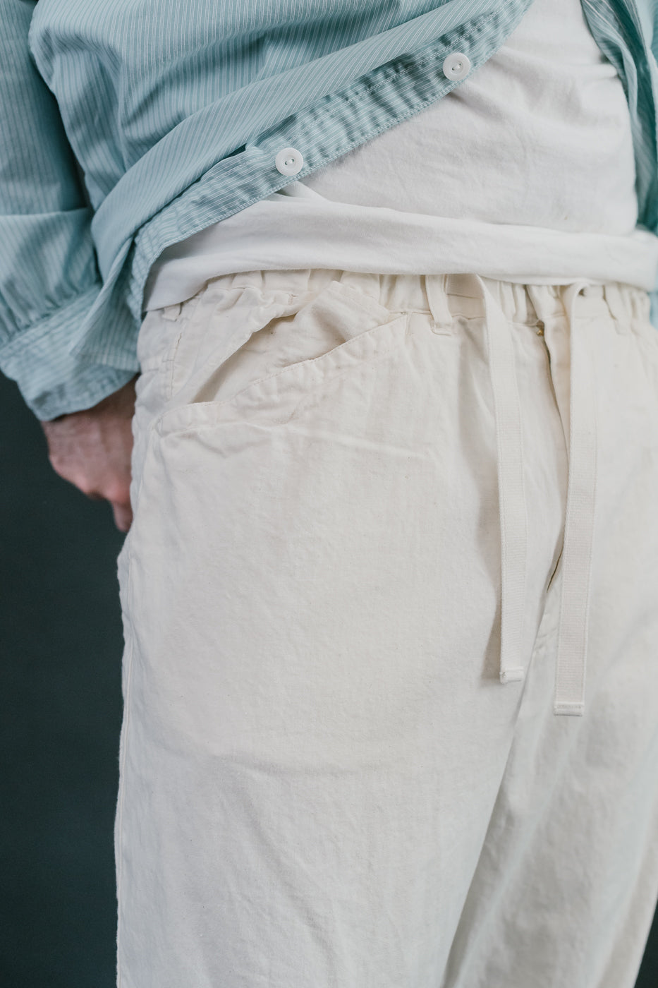 3319-VTN - E-Z Chinois De Luxe Vintage Twill Pants - Natural