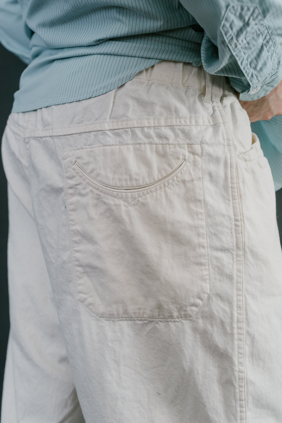 3319-VTN - E-Z Chinois De Luxe Vintage Twill Pants - Natural