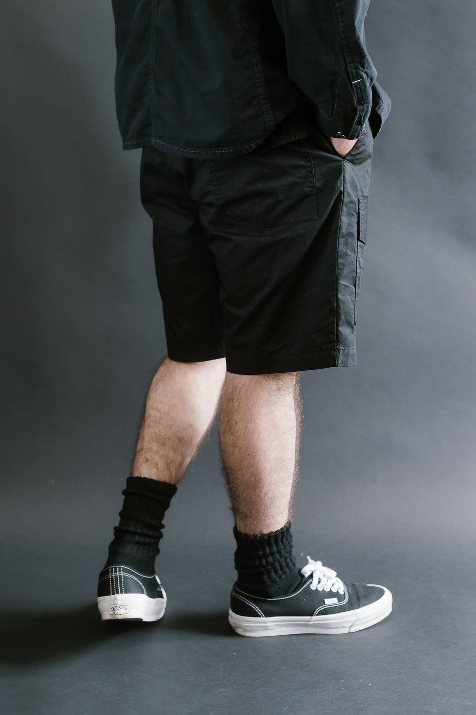 3322S-MP4 - Town & Country Shorts Medium Weight Poplin - Black