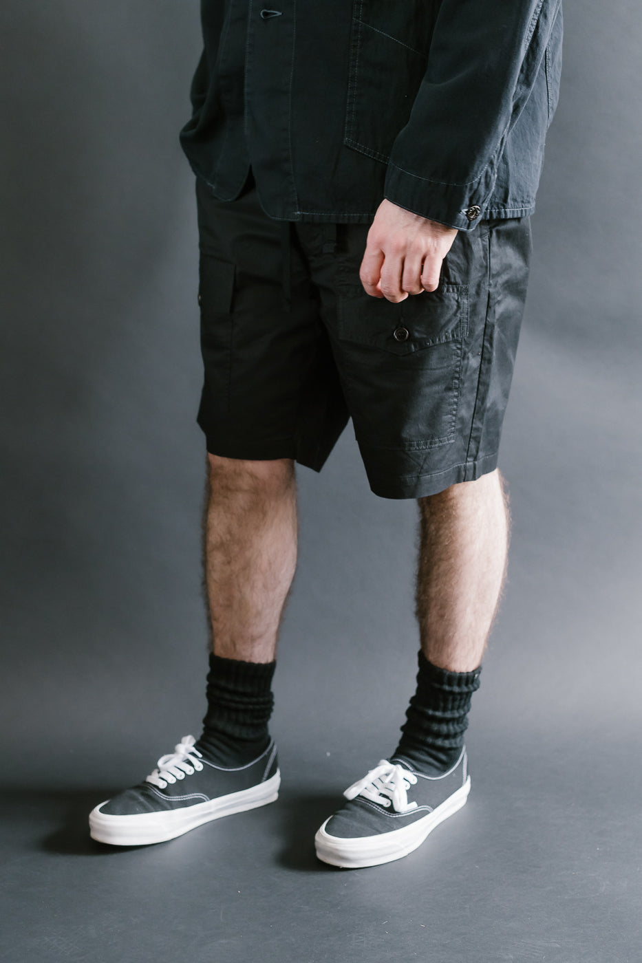 3322S-MP4 - Town & Country Shorts Medium Weight Poplin - Black