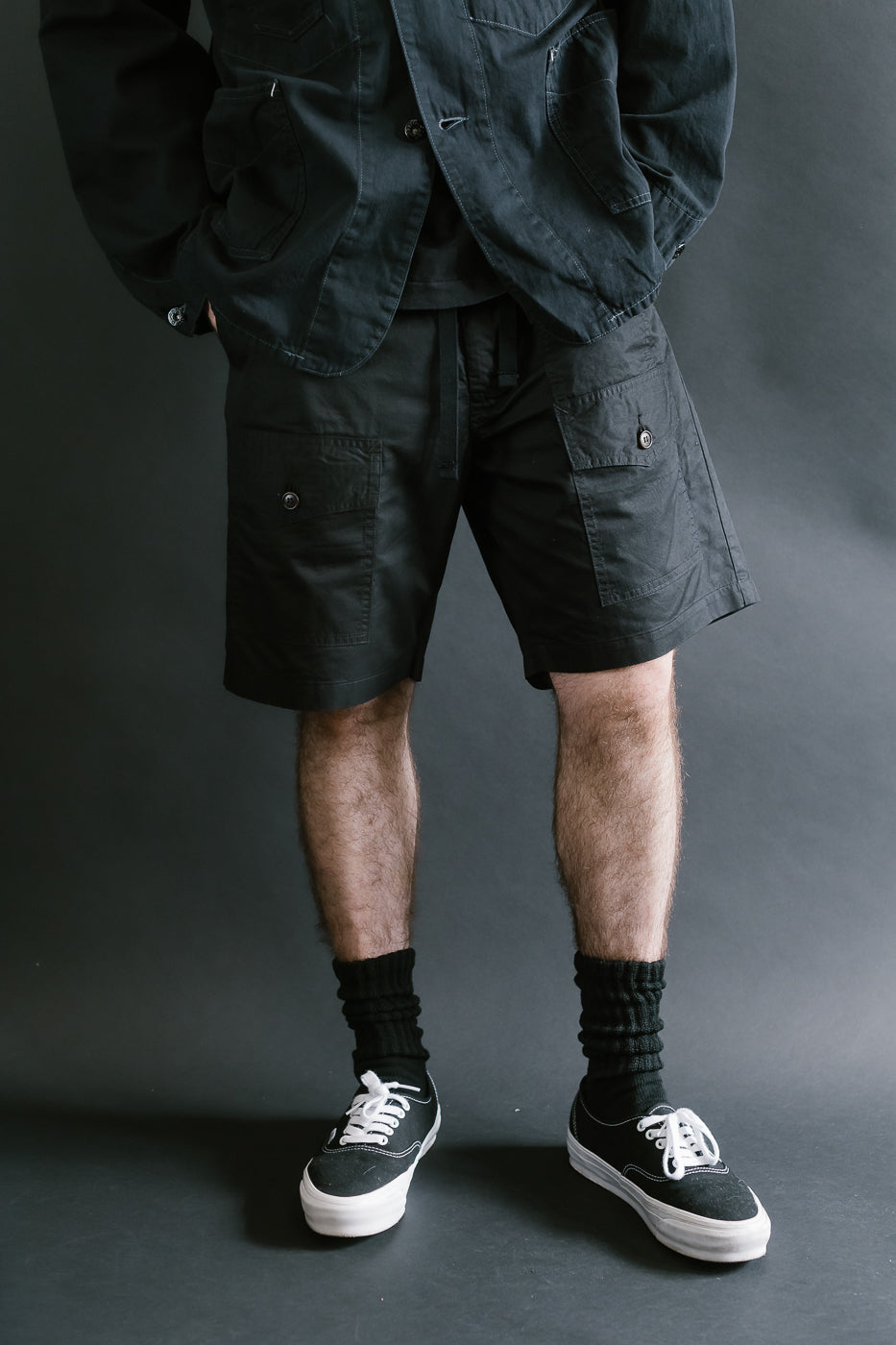 3322S-MP4 - Town & Country Shorts Medium Weight Poplin - Black