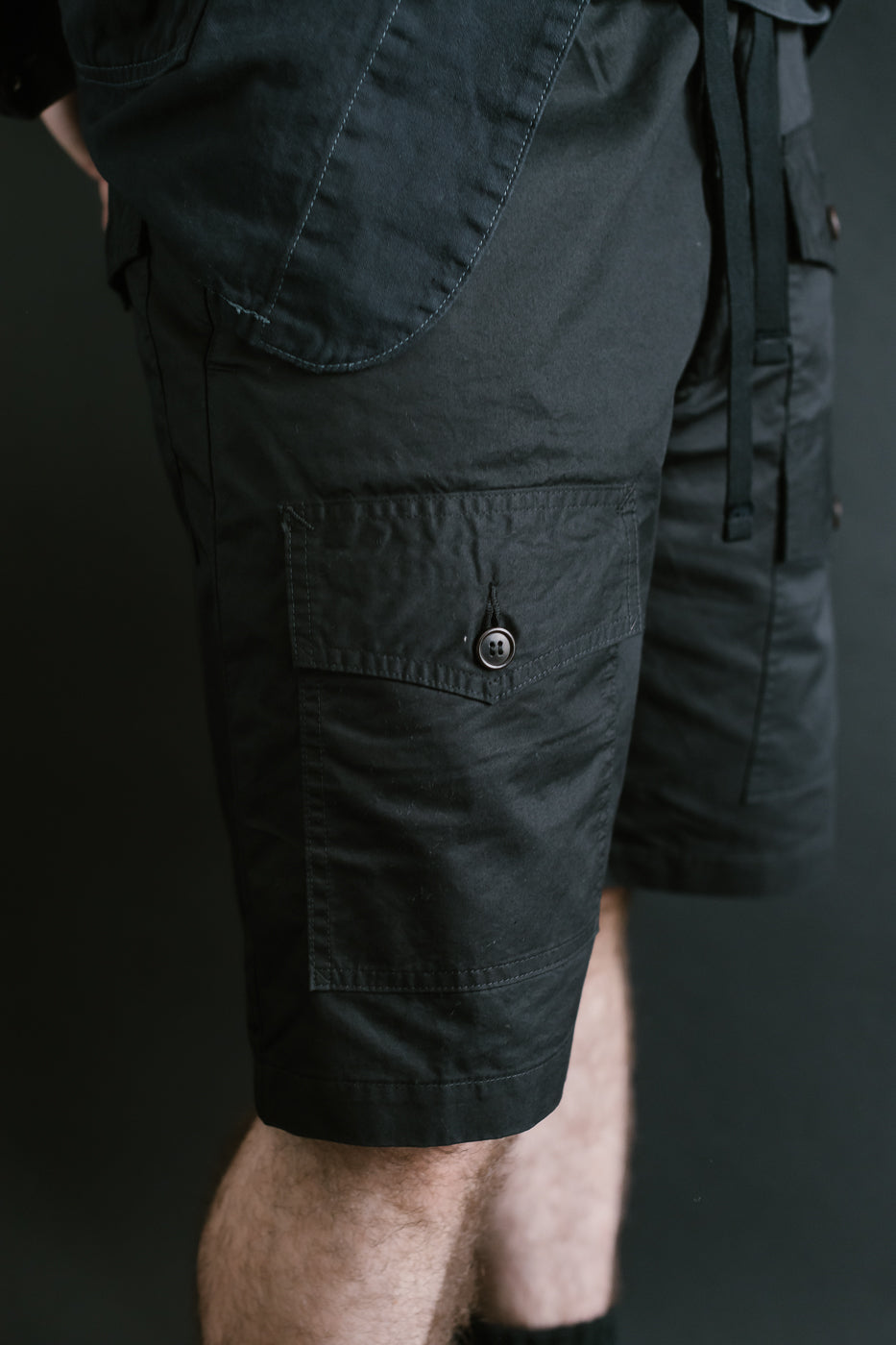 3322S-MP4 - Town & Country Shorts Medium Weight Poplin - Black
